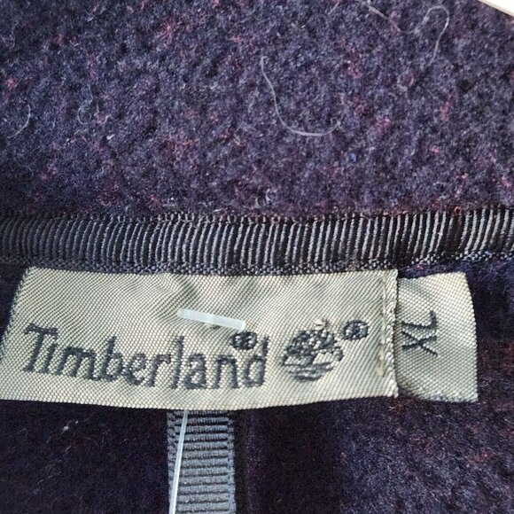 Timberland Mens Fleece Jacket Size 2X Full Zip Red Vintage 90s Y2K New w/tags - Picture 2 of 16